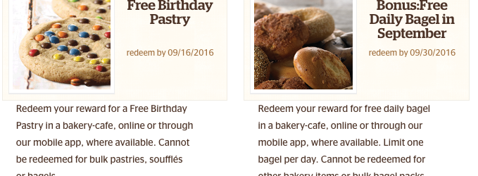 Panera Free Food for Panera Rewards Members - Free Daily Bagels and Free Pastry for Me!