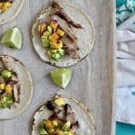 Jerk Chicken Tacos with Mango Avocado Salad recipe taco tuesday