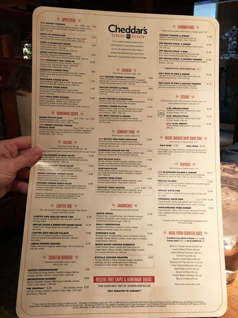 New 2023 Cheddar s Menu With Prices Cheddar s Review CCQ