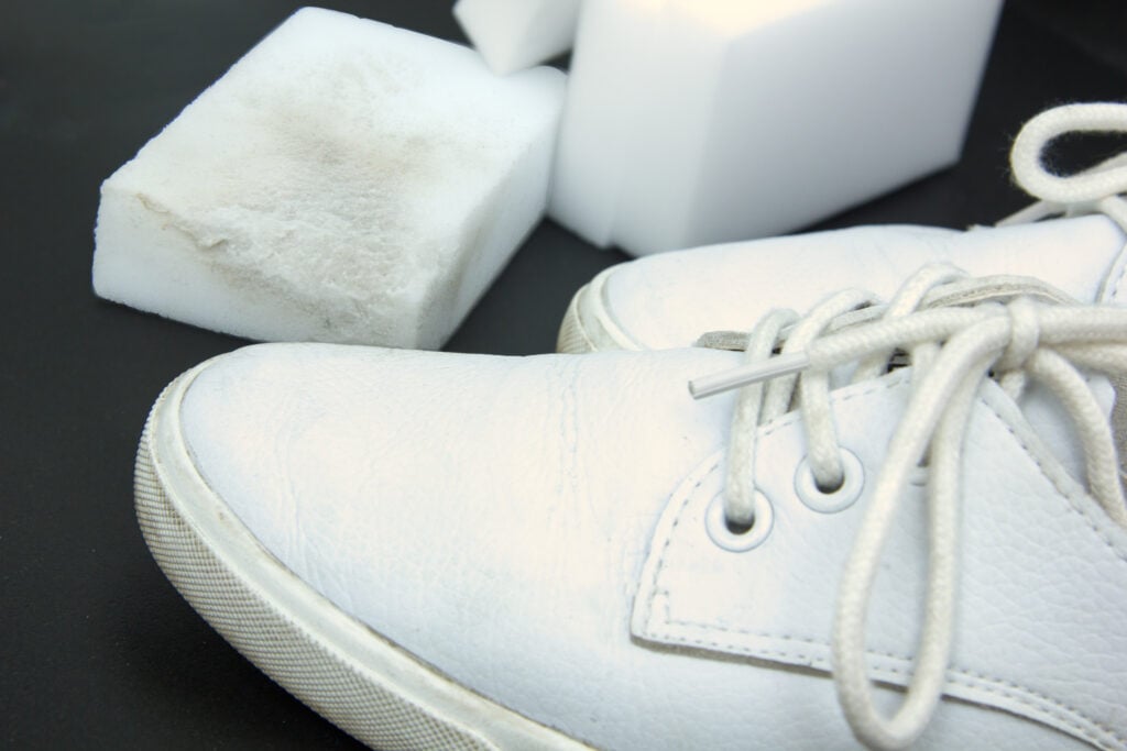 Magic Eraser Cleaning Shoes