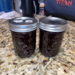 Jarred Homemade Blueberry Jam